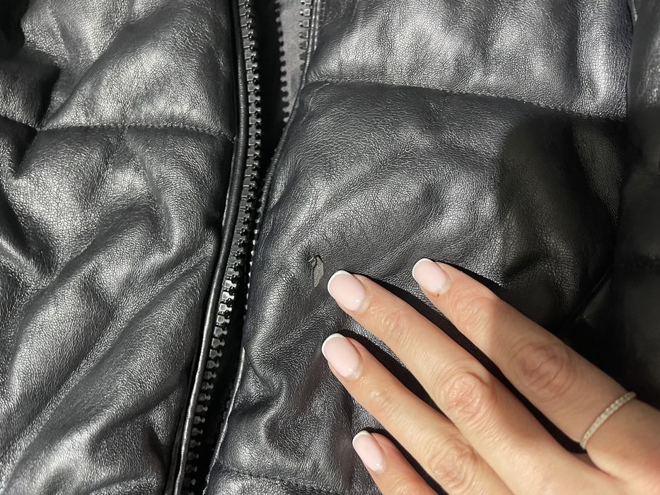 Куртка чорна еко шкіра