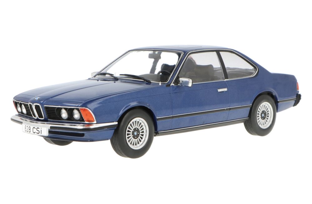 BMW 630CSi seria 6 skala 1:18 MCG kolor niebieski metallic