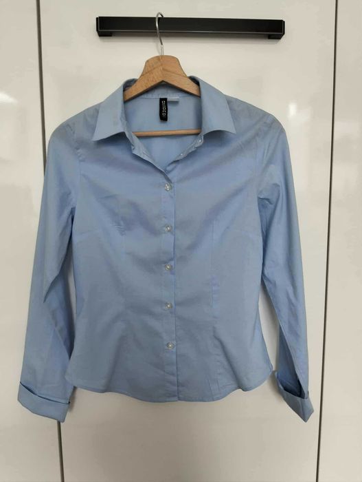 H&M Dopasowana Niebieska Koszula / Rozmiar S