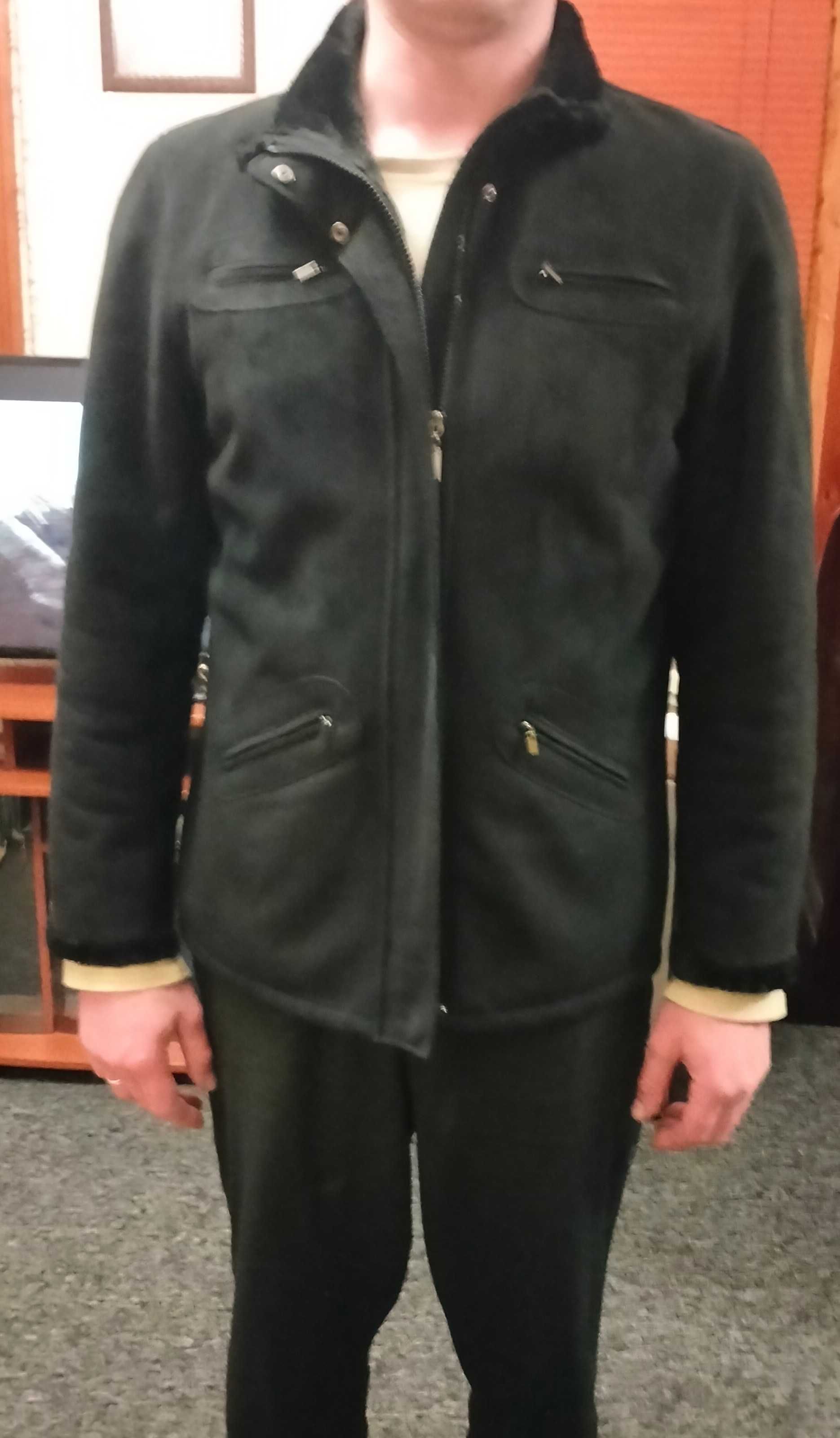 Мужская куртка дублёнка демисезон