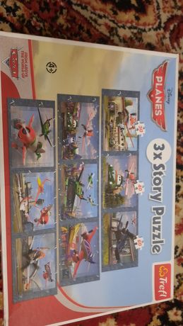 3xStory Puzzle - samoloty PLANES Trefl
