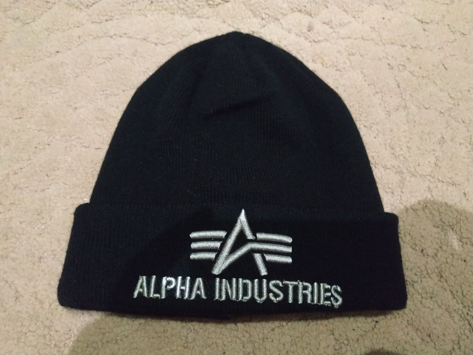 Мужская шапка и бафф горлышко комплект alpha industries 3d beanie orig