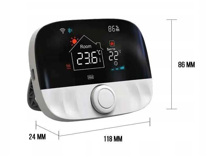Termostat bezprzewodowy RF 433MHz TS202 100m