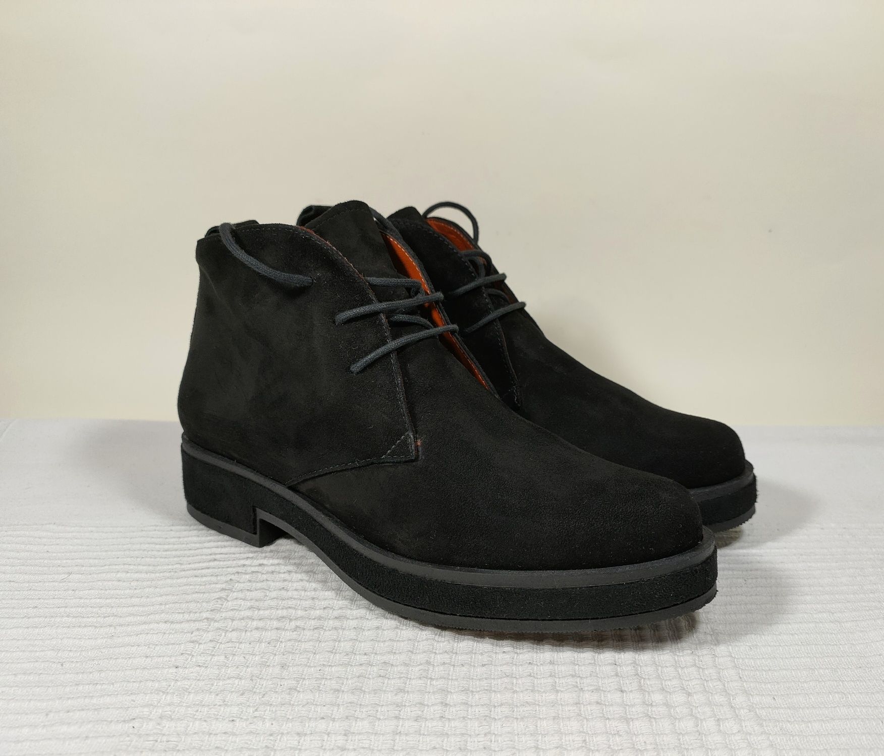 Buty botki Elizabeth Stuart skórzane sznurowane czarne  37 24cm 24,5cm