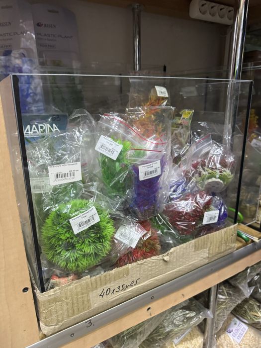 Аквариумы разные