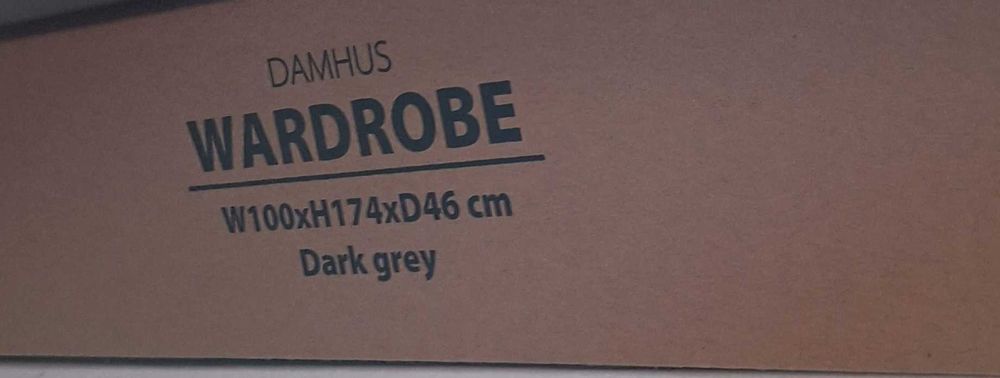 Szafa rozkładana:  S100 x W174 x G46 cm