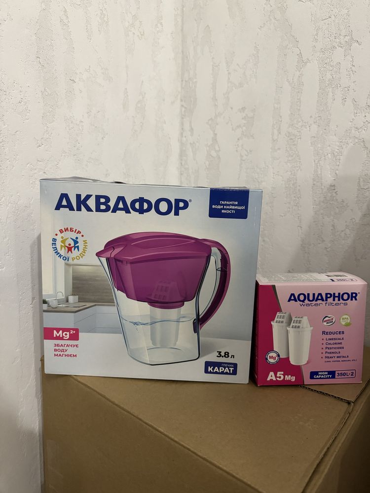Фильтр для воды кувшин с картридж Аквафор