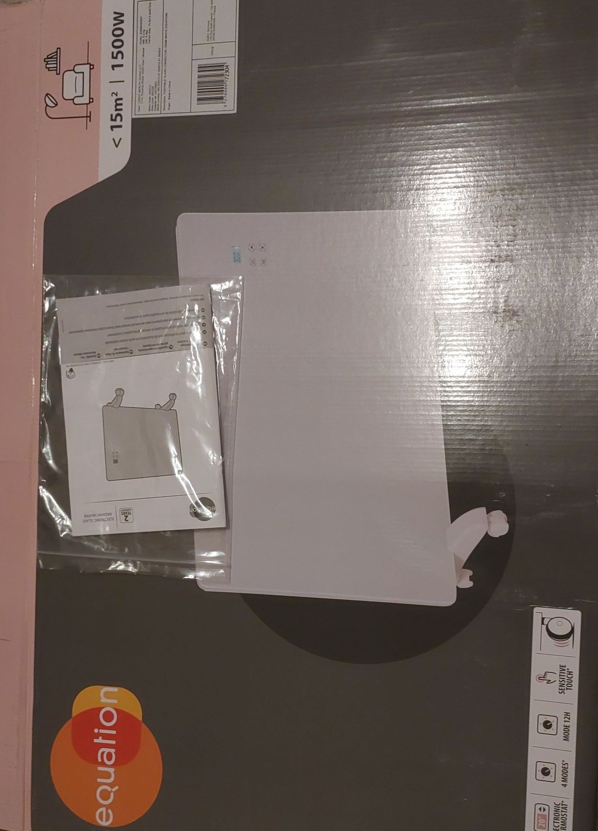 Конвектор, Equation 1500W, закрытые тэны,стекло!