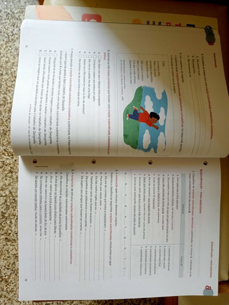 Caderno de atividades de português