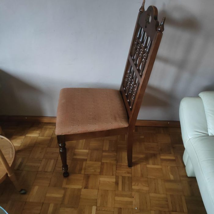 Krzesła komplet 6 sztuk lite drewno