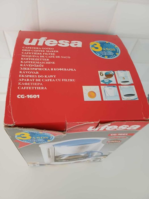 Máquina de Café Filtro UFESA CG1601 Capriccio - Nova