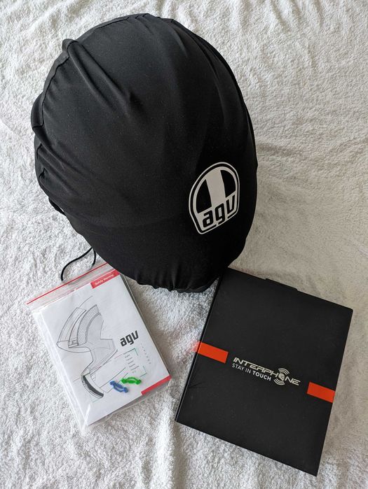 Vendo Capacete AGV K3 SV-S T-XL - c/ Intercomunicador - Como Novo