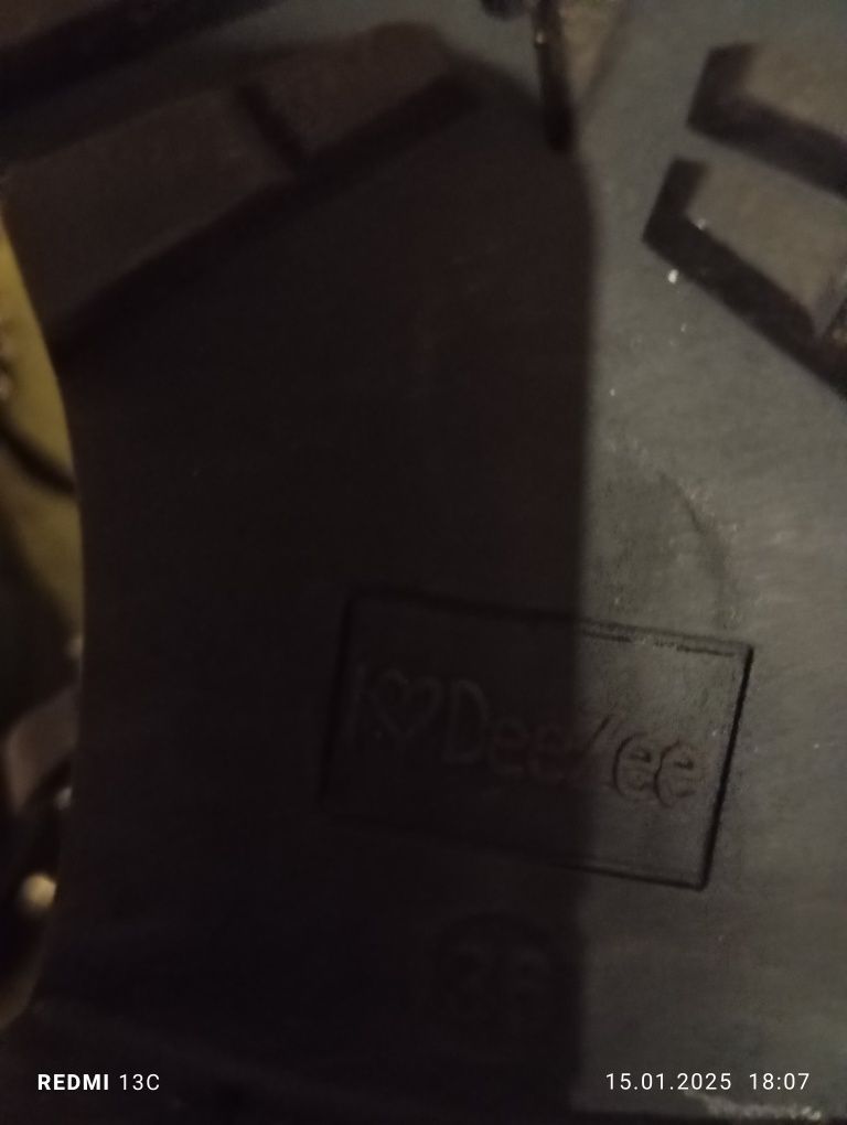 Piękne nowe botki trapery Dee zee 36 dżety ćwieki