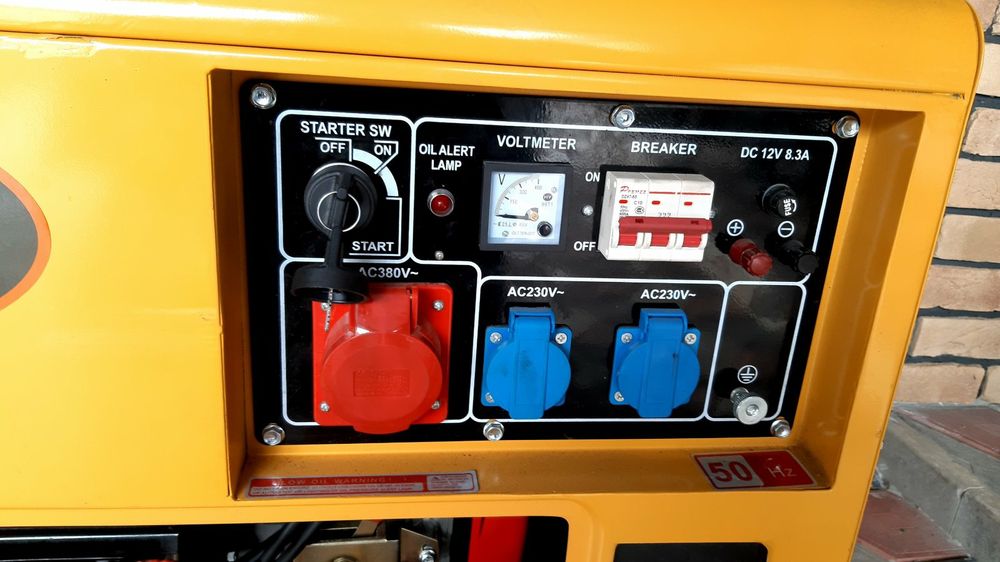 Новий дизельний генератор 1Фазний