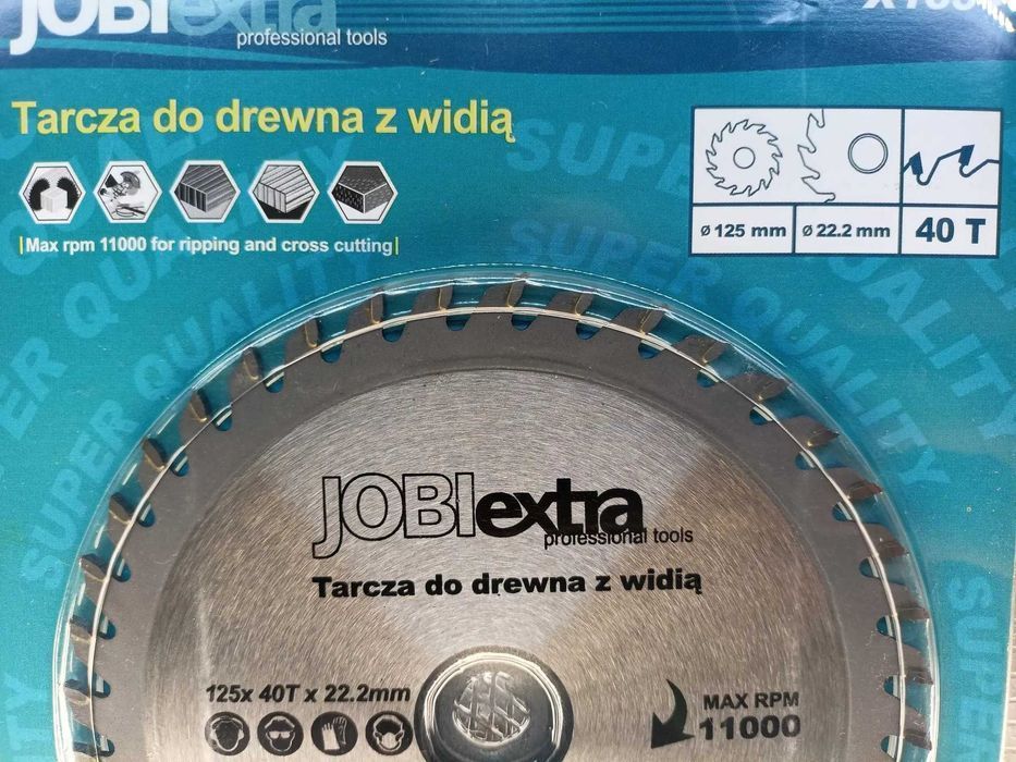 Tarcza do drewna z Widią TCT 125mm 40T tarcza do drewna 125mm widia