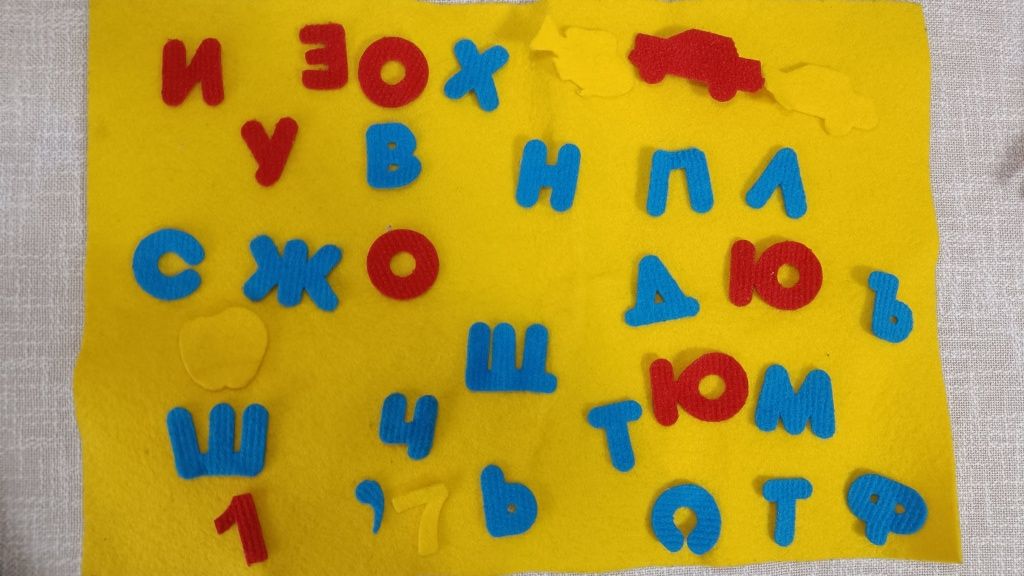 Український алфавіт із фетру. Абетка для дітей.