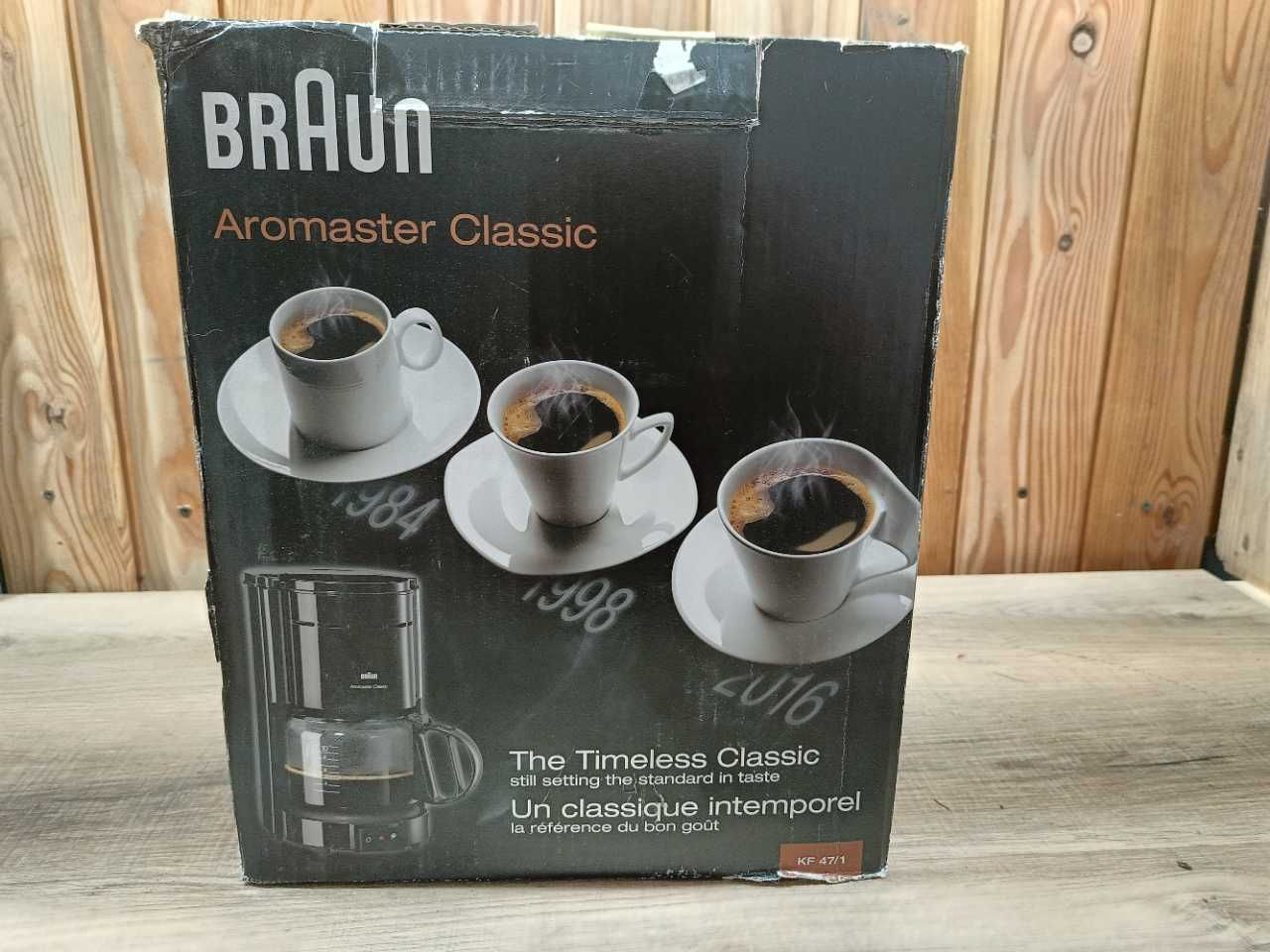 Braun KF 47/1 Aromaster Classic Ekspres Przelewowy do Kawy Czarny 1,2l