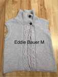 Eddie Bauer damski sweter M kamizelka beżowy kardigan na guziki