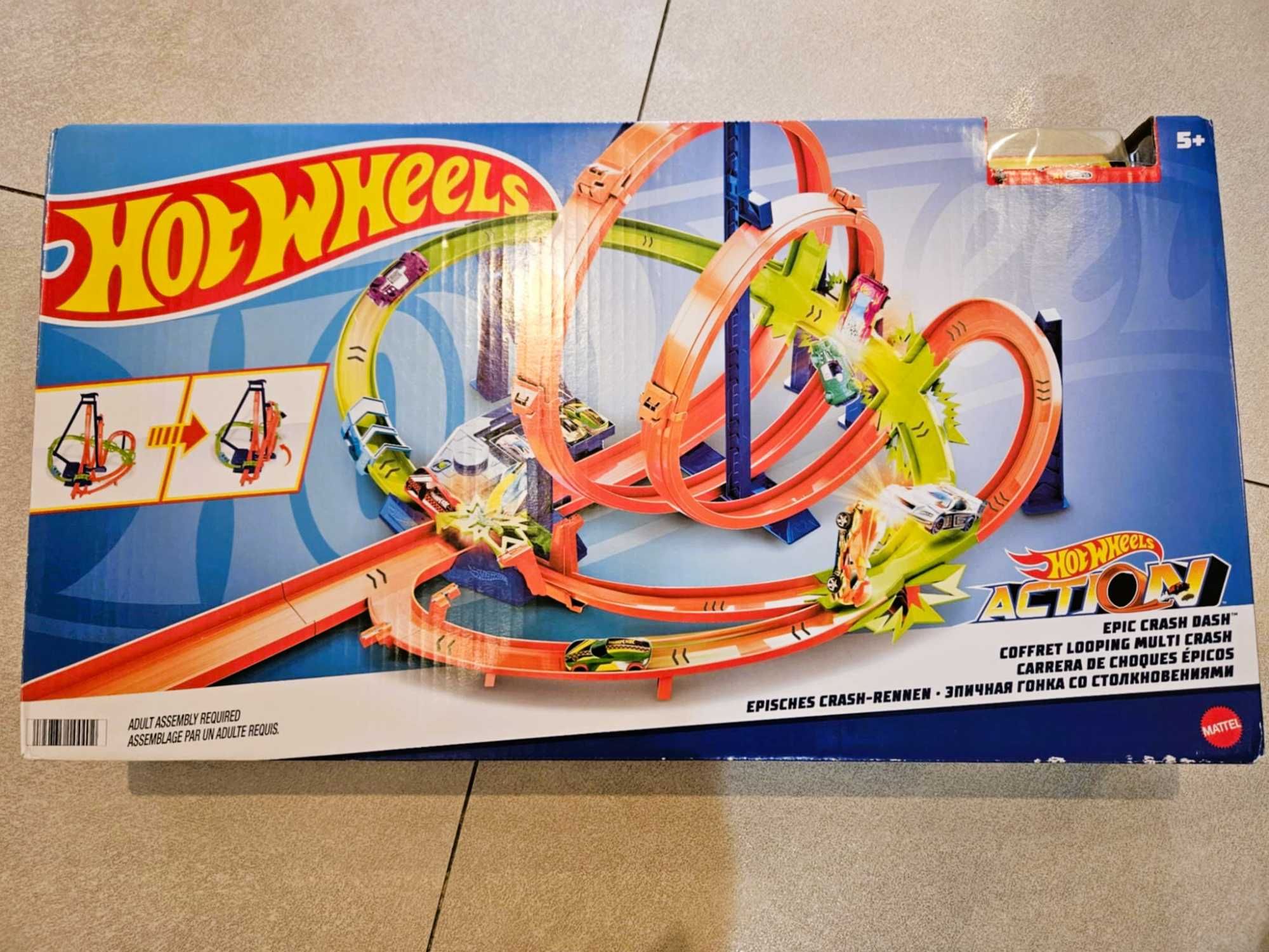 Tor dla autek Hot Wheels Epic Crash Dash - z bateriami i autkiem