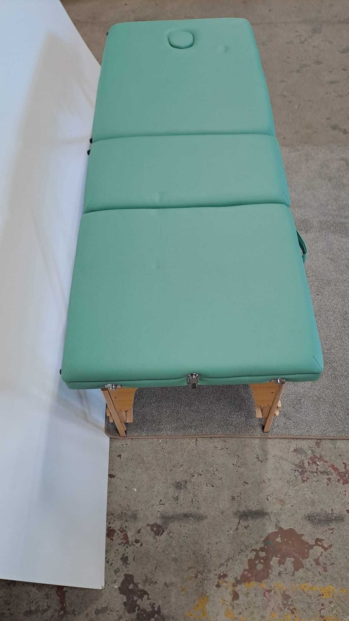 Składany trzysekcyjny drewniany stół do masażu - nowy