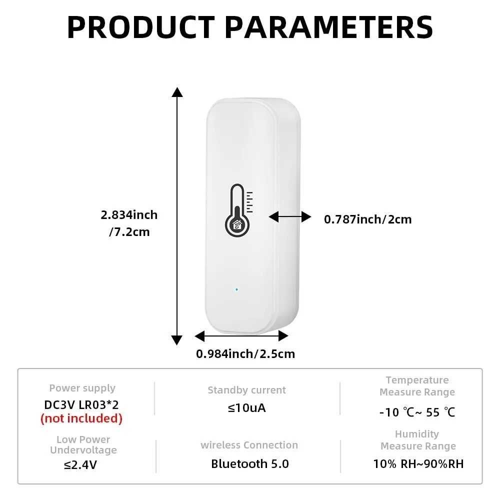 Czujnik temperatury THB2 Bluetooth TUYA Smart Life