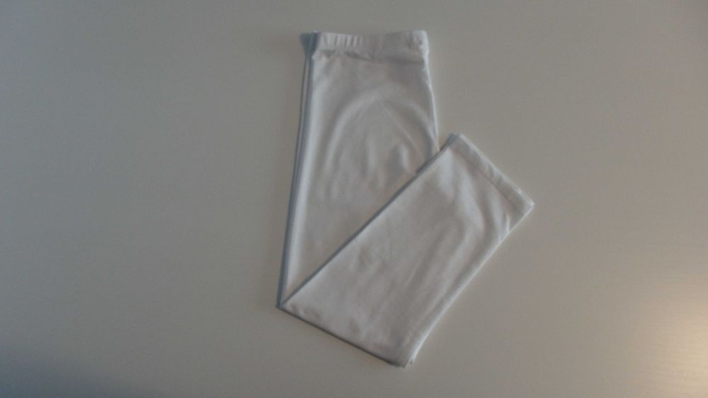 H&M legginsy 3/4 białe r. 170