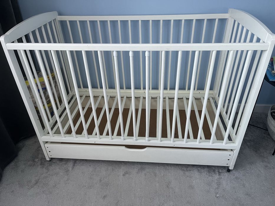 Łóżeczko dzieciece 3 stopnie materaca