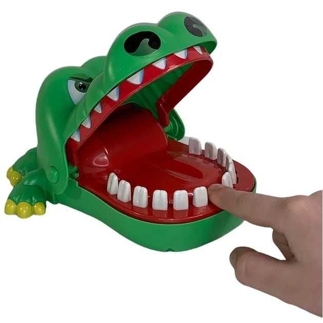 Игрушка игра крокодил дантист с зубами (закрывается рот) для семьи