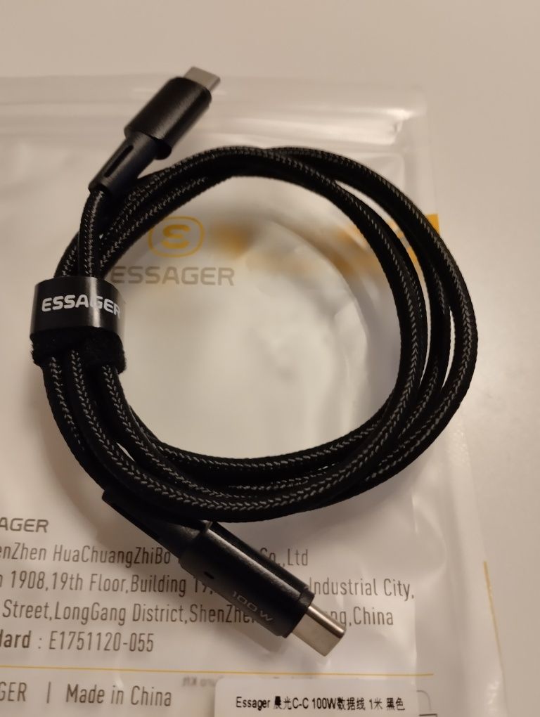 Kabel typu C x2 długość 1 m 100 w