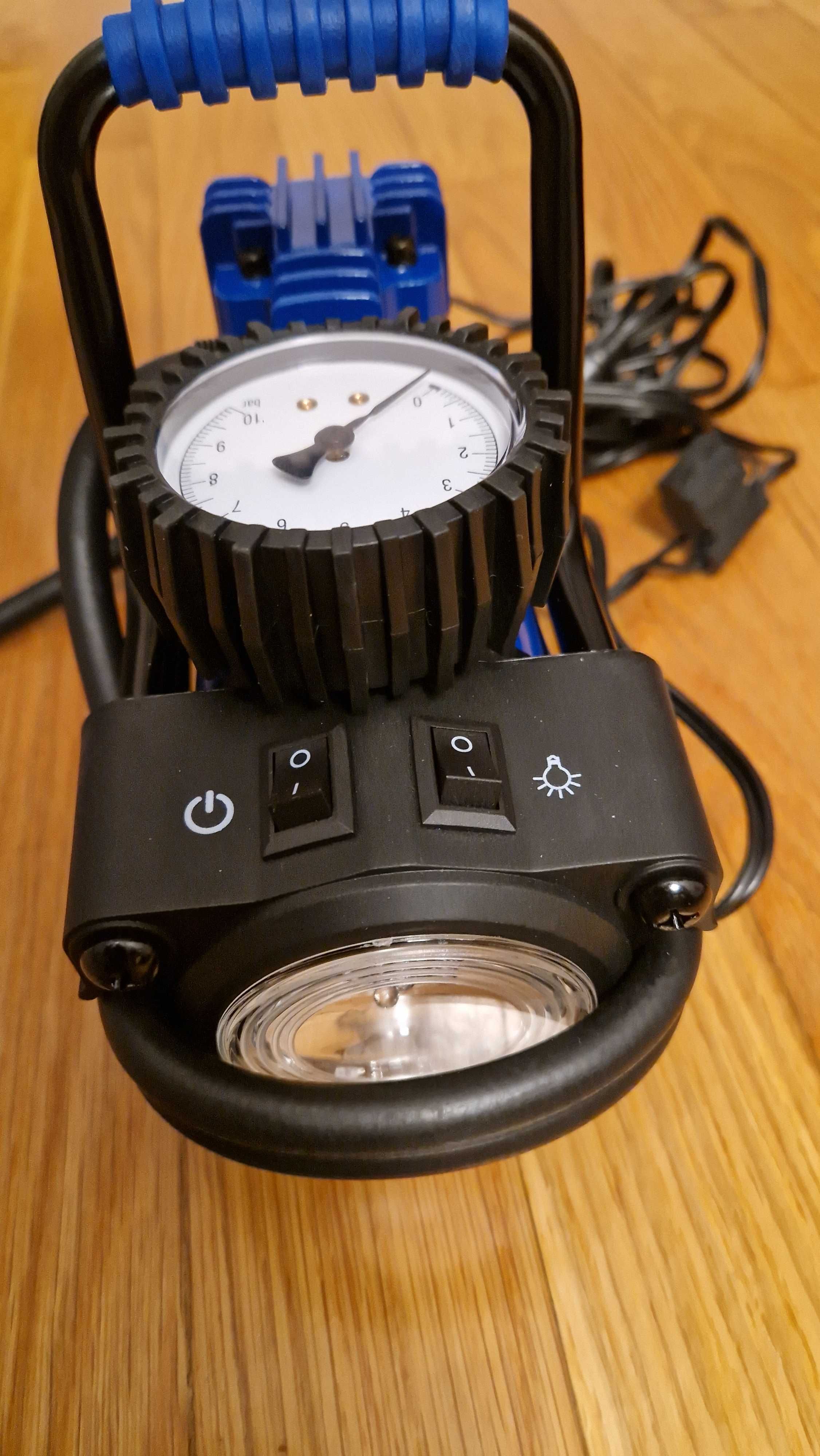 Mini compressor com LED e medidor de pressão, 12 V, de Norauto