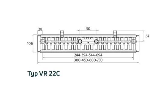 Grzejnik PURMO Vertical 2100x750 VR 22 Typ 22 6 BAR