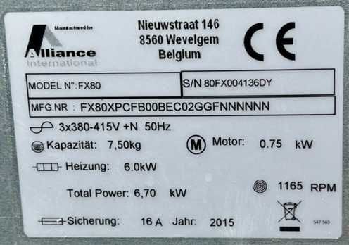 CAŁA POLSKA PRIMUS FX80 Pralka Pralnica Miele Przemysłowa Profesjonaln