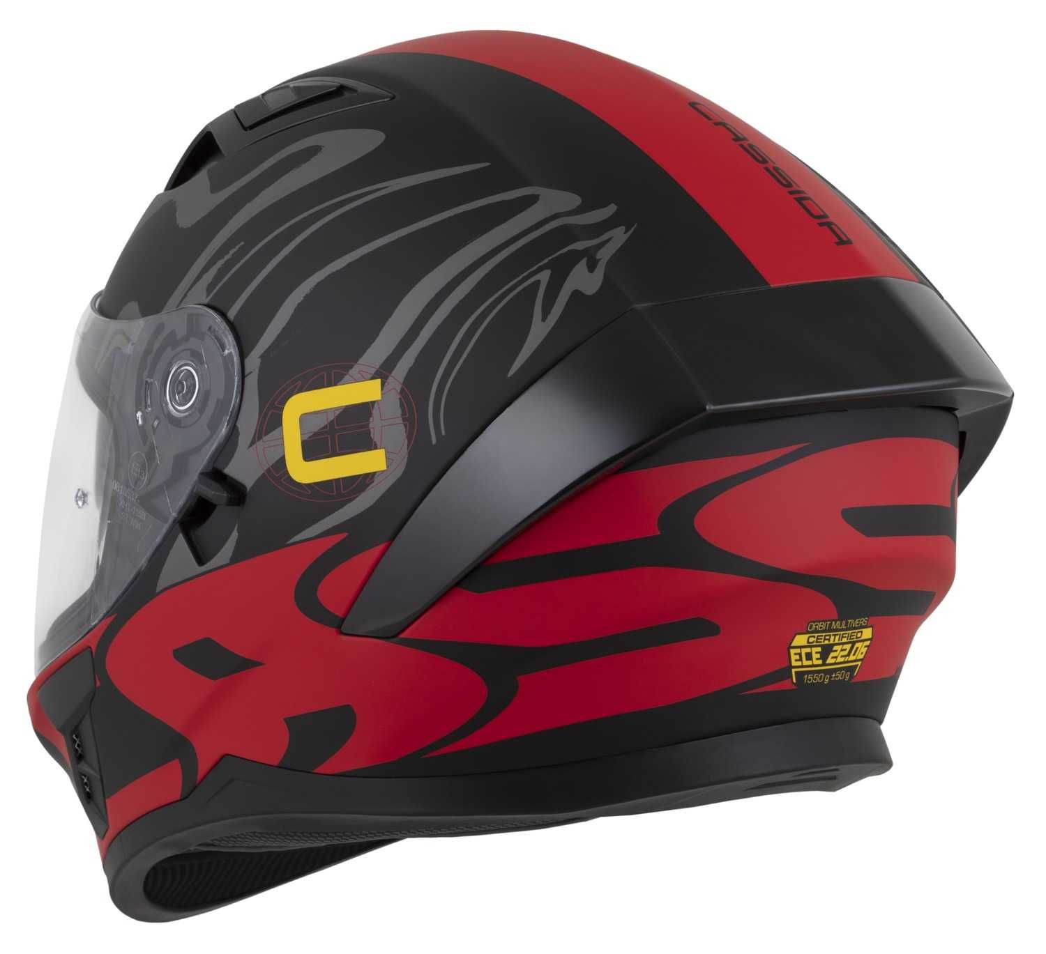 Kask Motocyklowy Cassida ORBIT ECE-06 Pod Pinlock, Interkom XS-XXL