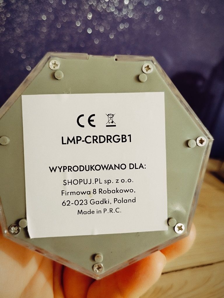 Kryształowa lampa LED