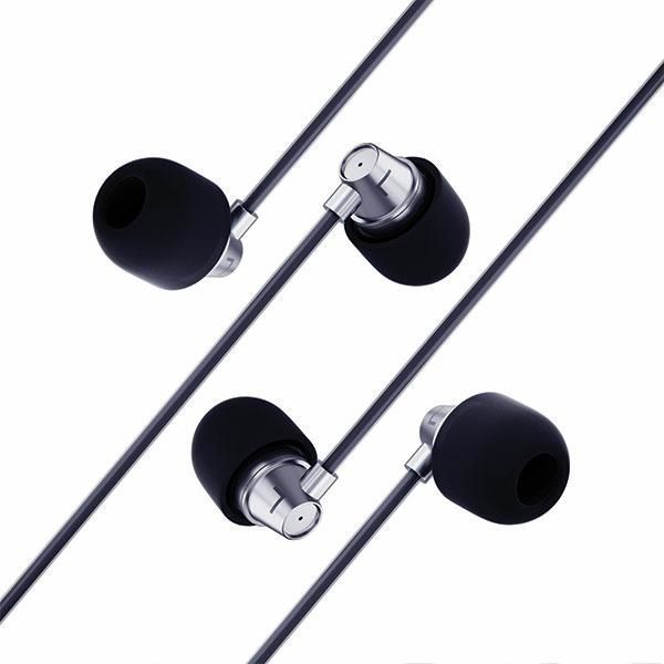 Słuchawki Douszne 3MK Wired Earphones Jack 3,5 mm - Czarny