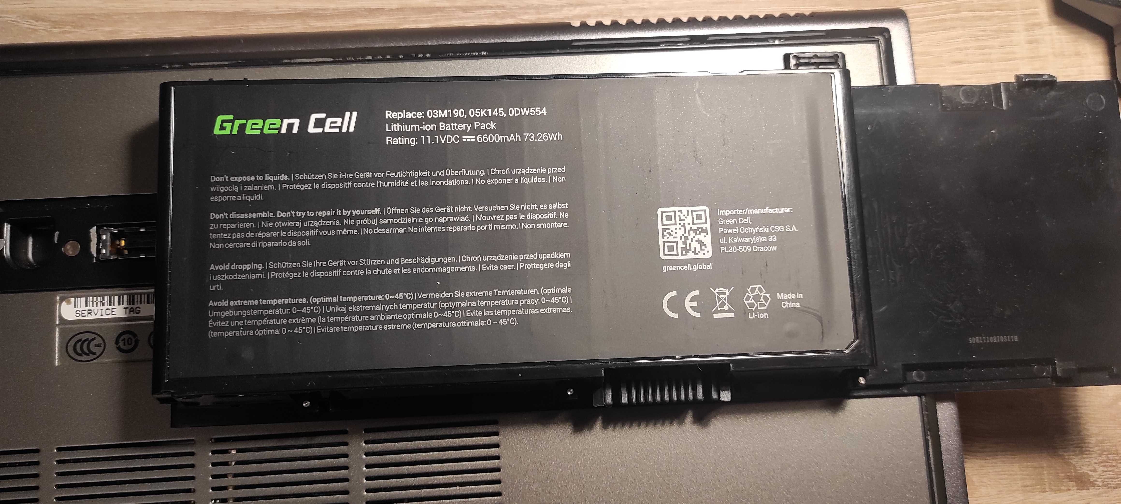 Dell Precision M6400 Laptop Stacja robocza aluminium uszkodzony