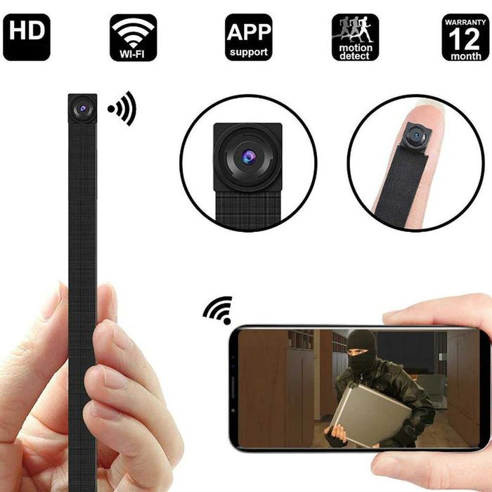 Міні камера WiFi з виносним об'єктивом на шлейфі Vdscam IpCam HD p2p