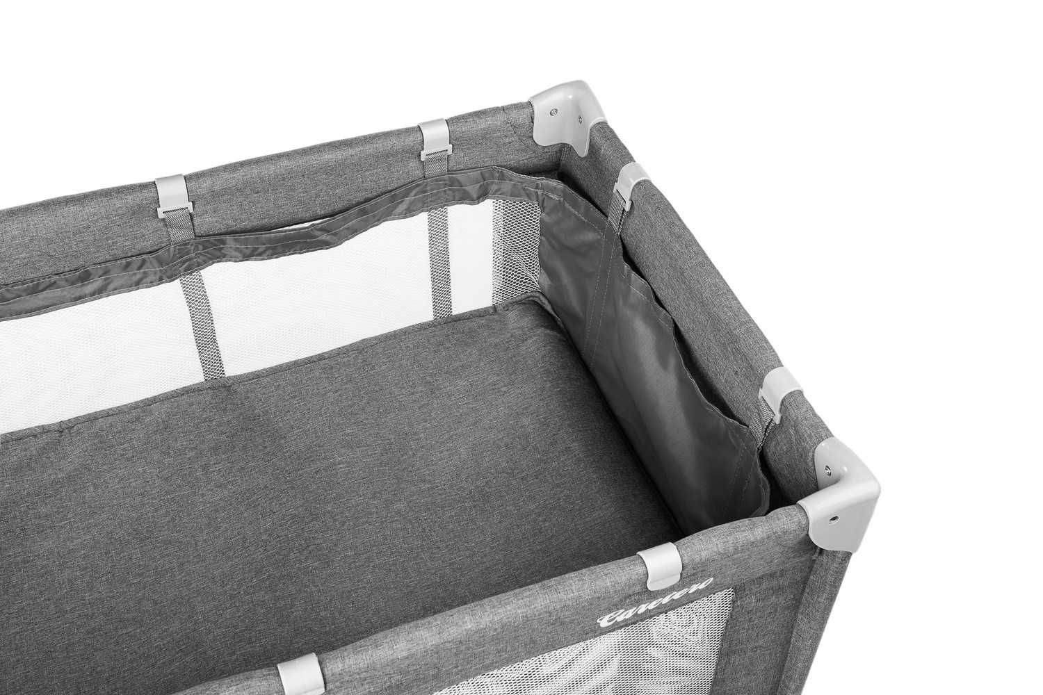 Zabawka łóżeczko turystyczne z podwieszanym dnem BASIC PLUS graphite