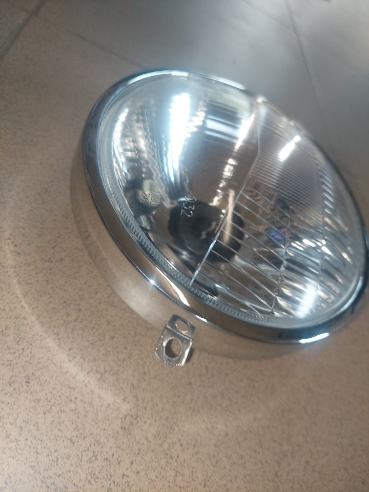 Nowy zestaw naprawczy lampy przód wsk 125 175 b3 jednoramowa szklo ram