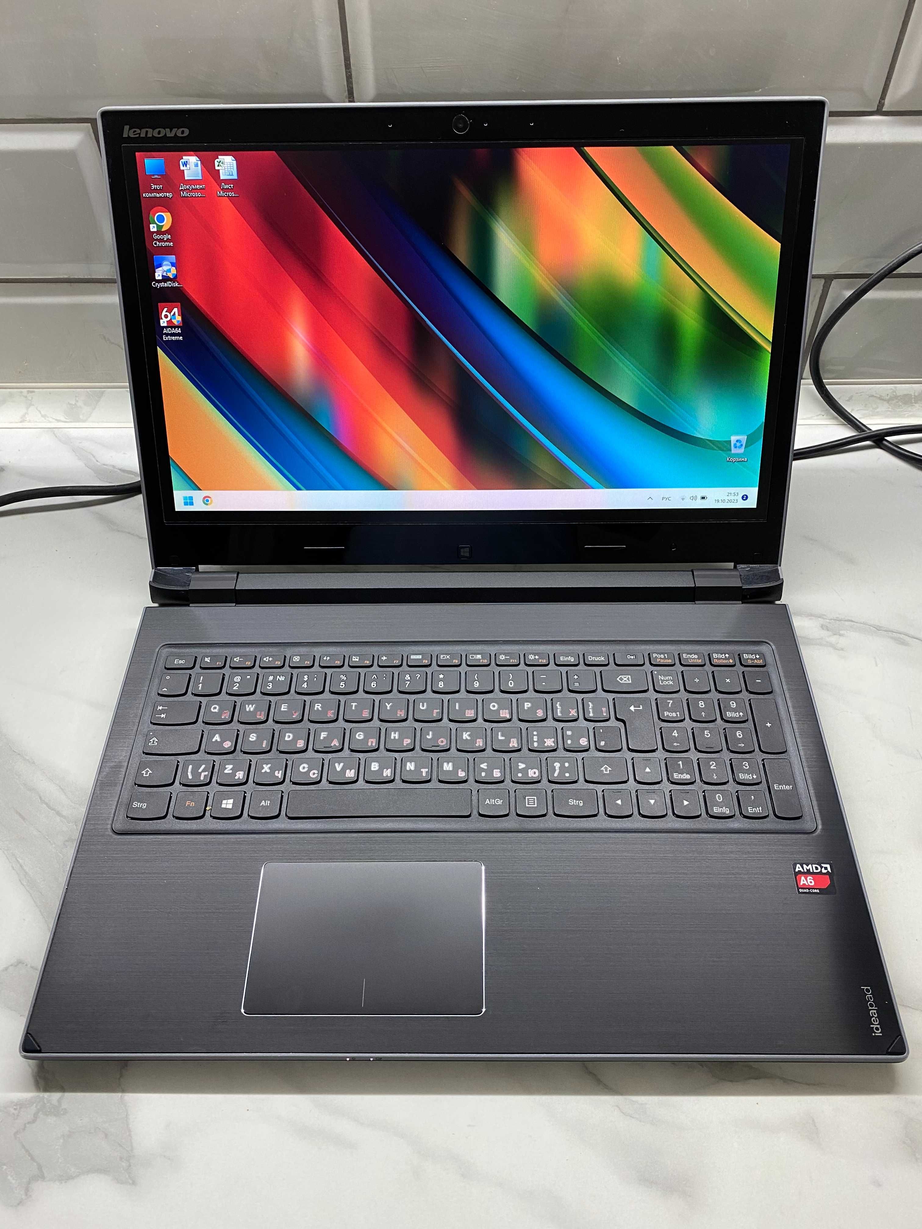 Lenovo Flex 15D AMD A6-5200(4 ядра)/4Гб ОЗУ/500Гб HDD/15.6" Сенсорний