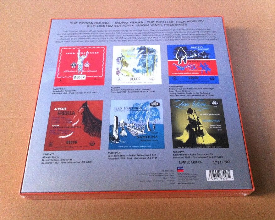 The Decca Sound-The Mono Years 1944/1956 (Vinil 6LP) [Selado]