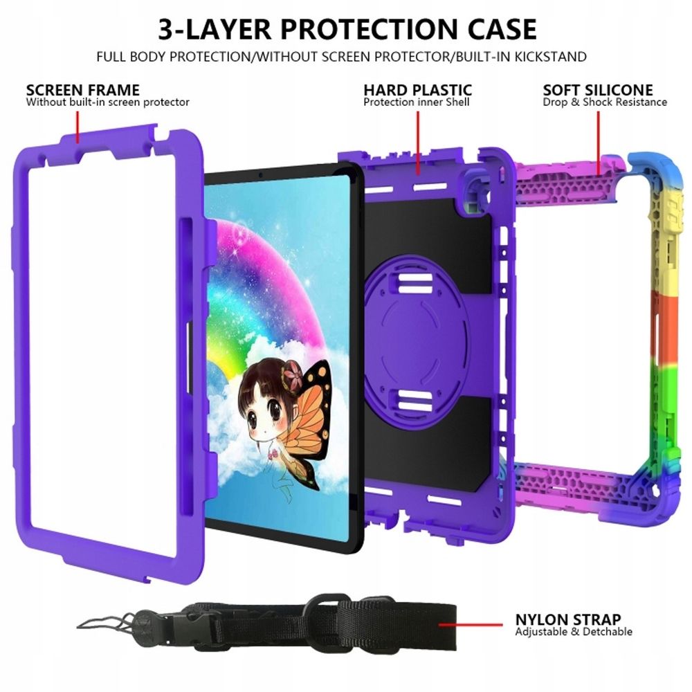 Etui Obudowa na Tablet iPad Pro 3/2/1/11/2021/2020/2018 z Paskiem Kolo