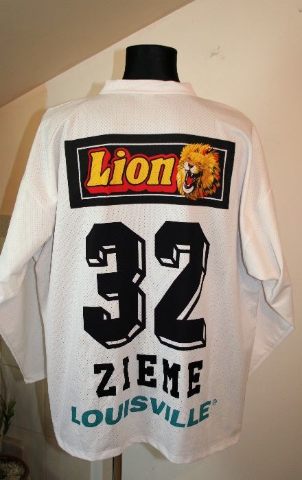 Męska Biała Bluza logo * Lion * sportowa Bluza/Myron/rozmiar: XXL