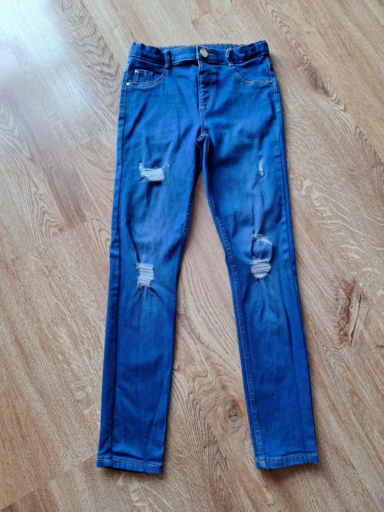 Spodnie jeansowe jeansy super elastyczne river island roz 146