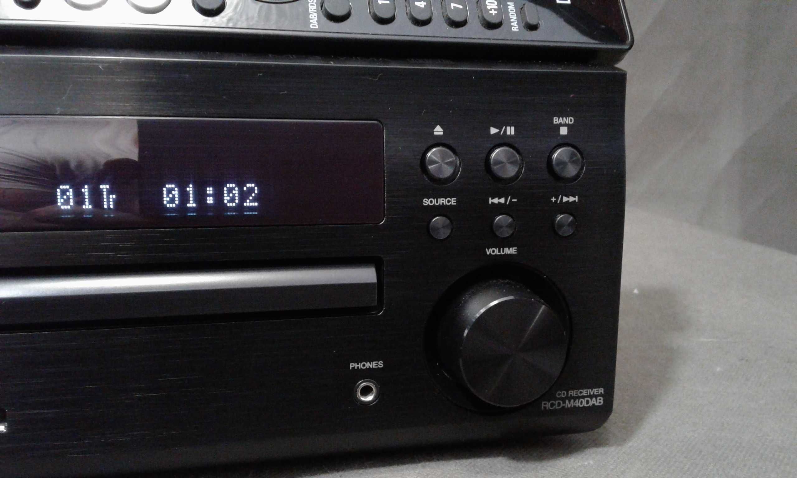 DENON RCD-40DAB,pilot, mini wieża stereo
