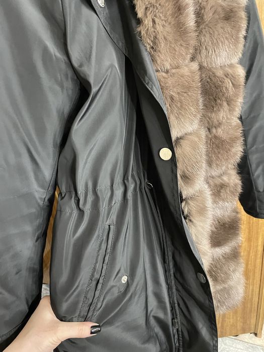 Парка с натуральным мехом