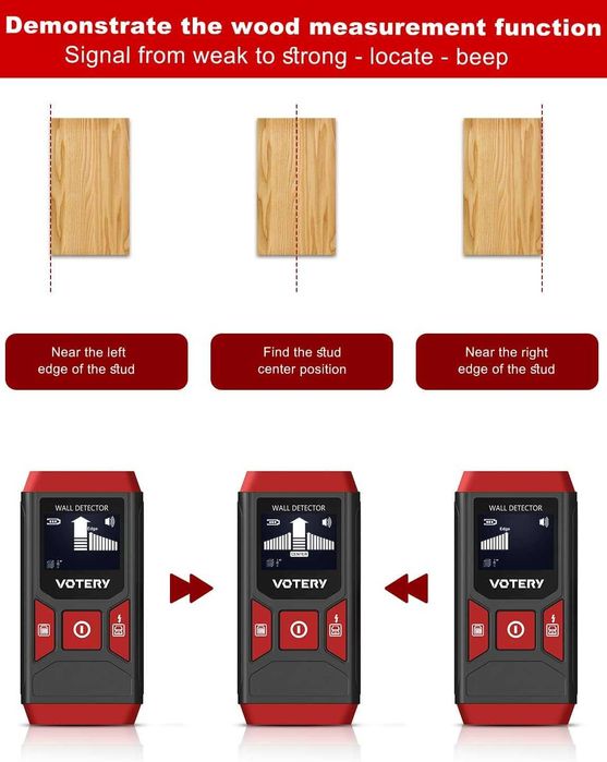 Wykrywacz skaner ścienny VOTERY SF02 urządzenie 5 w 1