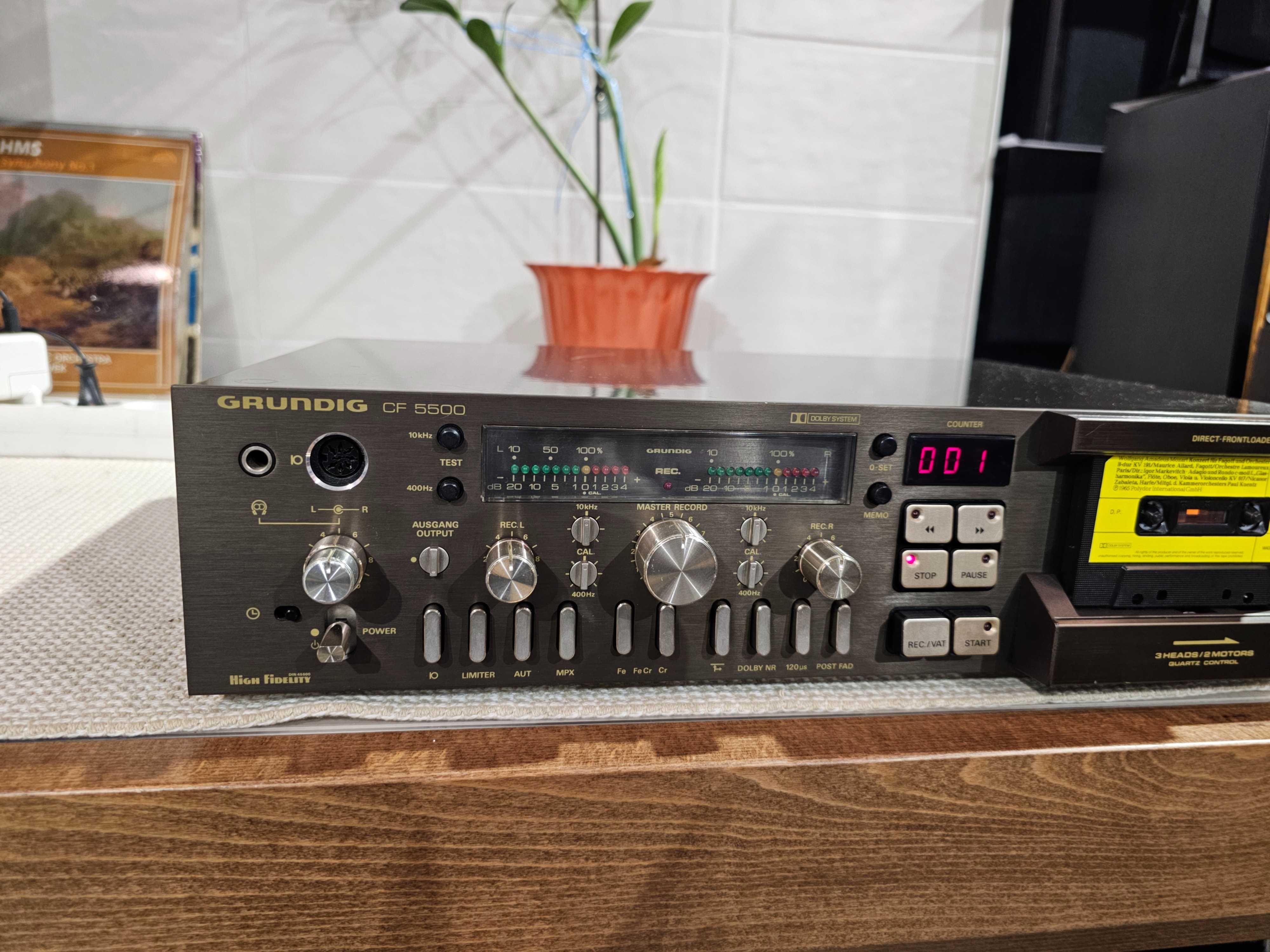 Касетна дека Grundig CF 5500 (3 Head, HQ, Made in Germany)
