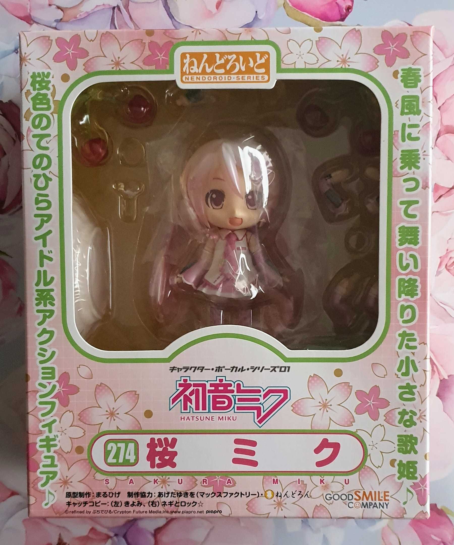 Nowa figurka anime Nendoroid Sakura Miku 274 Hatsune Vocaloid Piapro