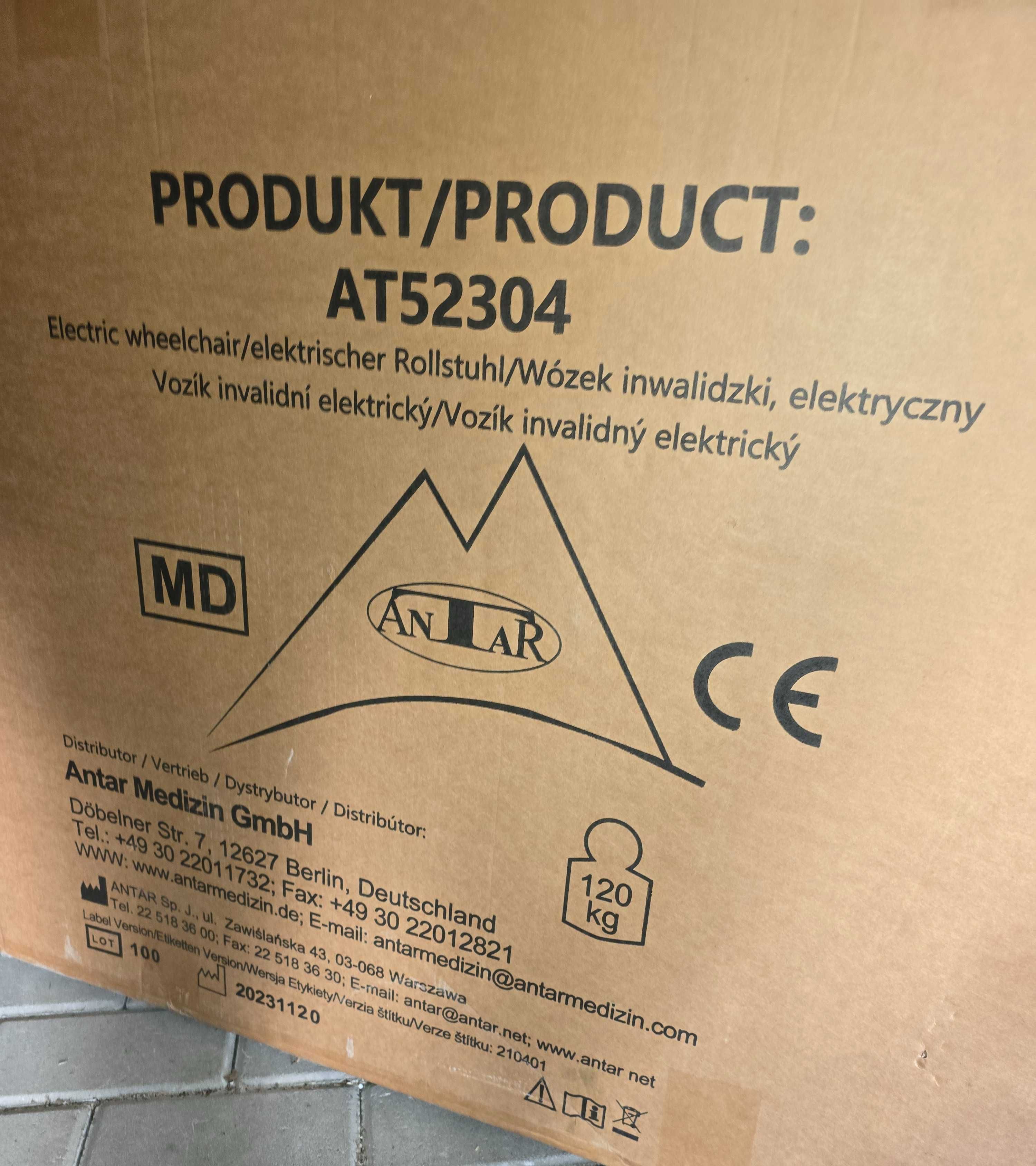 Wózek elektryczny inwalidzki ANTAR AT52304
